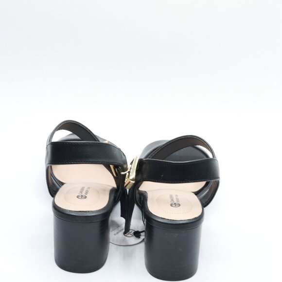 Giani Bernini Womens Townsonn Faux Leather Block Heels Black 6 Medium (B,M) - Picture 4 of 5